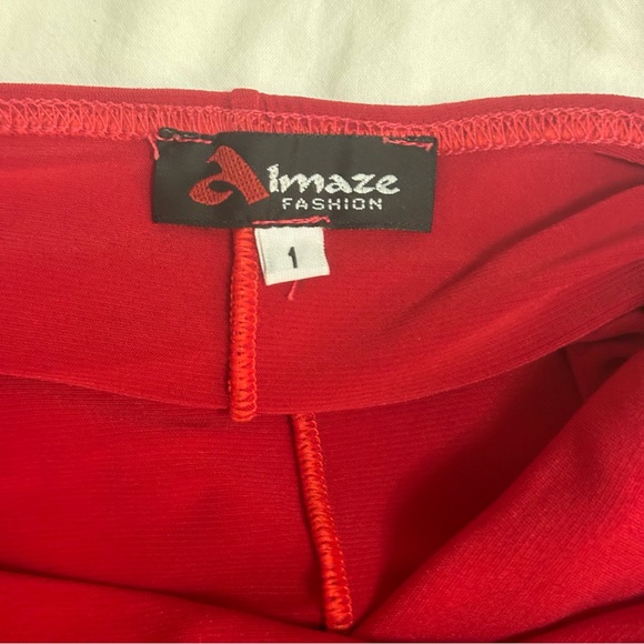 Mediterranean Red Ruffle Romper Jumpsuit - Picture 9 of 9